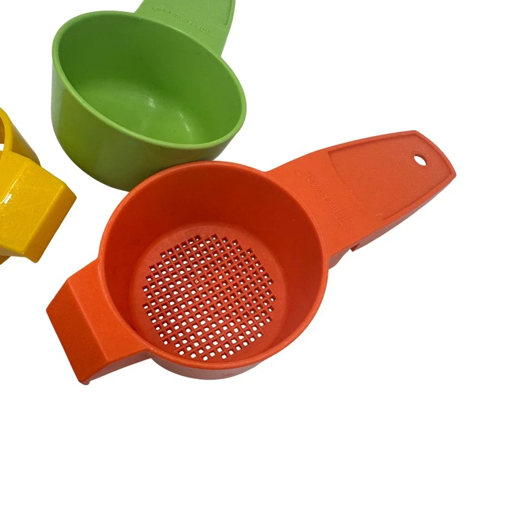Tupperware Egg Separator Strainer Funnel 879 779 877‎ Green Gold Orange